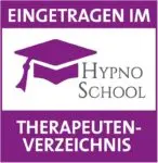 Siegel der Hypno-School: eingetragen im Therapeutenverzeichnis