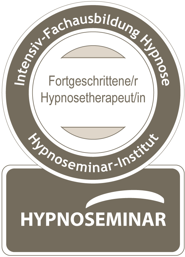 Siegel des Hypnoseminar-Instituts: Intensiv-Fachausbildung Hypnose, Fortgeschrittene Hypnosetherapeutin