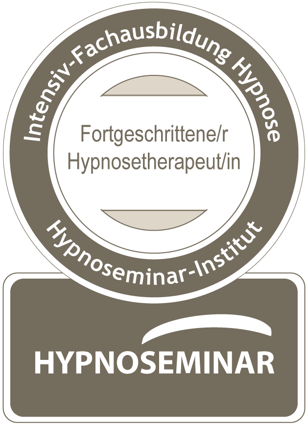 Siegel des Hypnoseminar-Instituts: Intensiv-Fachausbildung Hypnose, Fortgeschrittene Hypnosetherapeutin